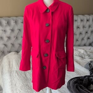 Liz Claiborne Vibrant Red and Classic Black Jacket